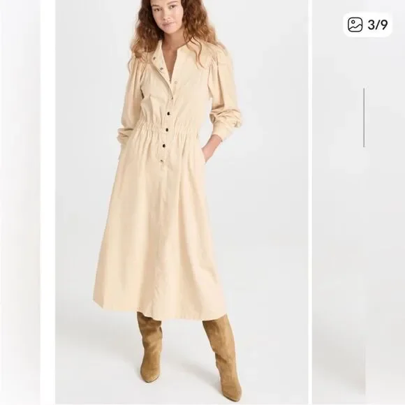 Xirena Audrey Corduroy Dress in Cream sz S - Picture 2 of 8